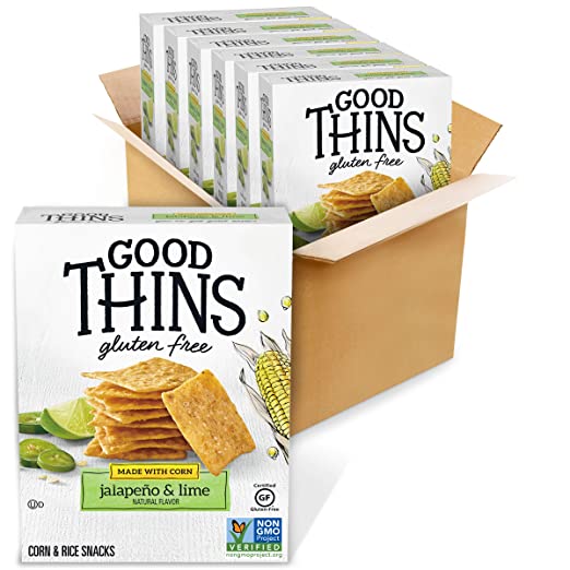 Photo 1 of 6 BOXES Good Thins Jalapeño & Lime Corn & Rice Snacks Gluten Free Crackers, 3.5 oz ***EXPIRED!! OCT 20 2022***