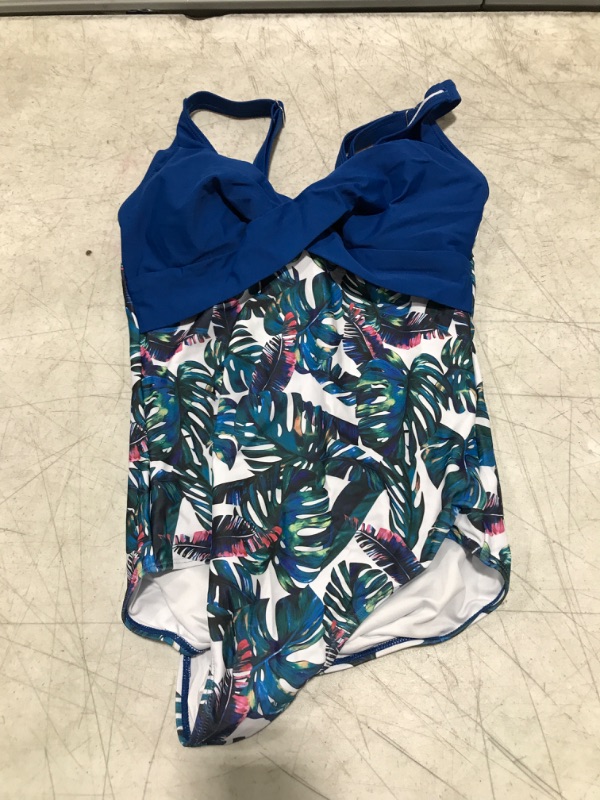 Photo 1 of B2prity Women's One Piece Swimsuits Tummy Control Front Cross Bathing Suits Slimming Swimsuit V Neck Swimwear Monokini X-Small 01