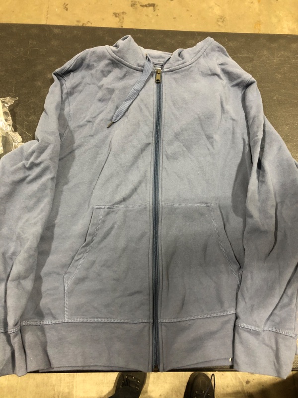 Photo 1 of AMAZON ESSENTIALS BLUE ZIP UP SIZE M 