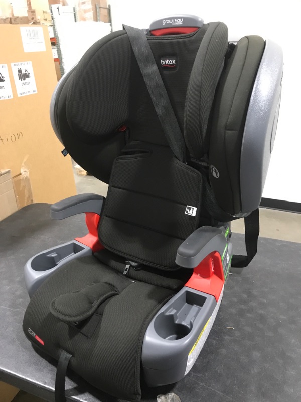 Photo 2 of Britax Grow with You ClickTight Plus Harness-2-Booster Car Seat, Jet Safewash Fabric
