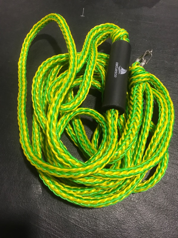 Photo 1 of Obcursco PWC Bungee Dock Line Stretchable Bungee Cords Dock Line  6ft with Foams Float Perfect for PWC, Jet Ski, SeaDoo, Yamaha WaveRunner, Kayak, Pontoon (Green/Yellow)
