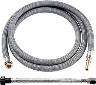 Photo 1 of 88624000 Pull-out Hose Combo for Hansgrohe Kitchen Faucets, Pull-down Spray Hose Replacement with Brass Connectors, 59-Inch + 10.5-Inch
