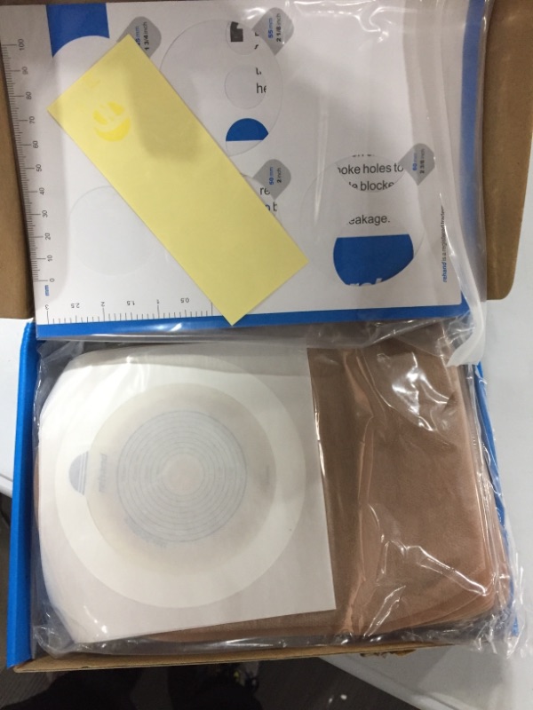 Photo 3 of  20 PCS Colostomy Bags, Ostomy Supplies,One Piece Drainable Ostomy Pouch for Ileostomy Stoma Care, Cut-to-Fit
