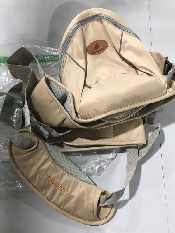 Photo 1 of Baby Hip Seat Carrier Baby Waist Stool for Child Infant Toddler with Adjustable Strap Buckle Pocket Soft Inner Huge Storage (Khaki)
