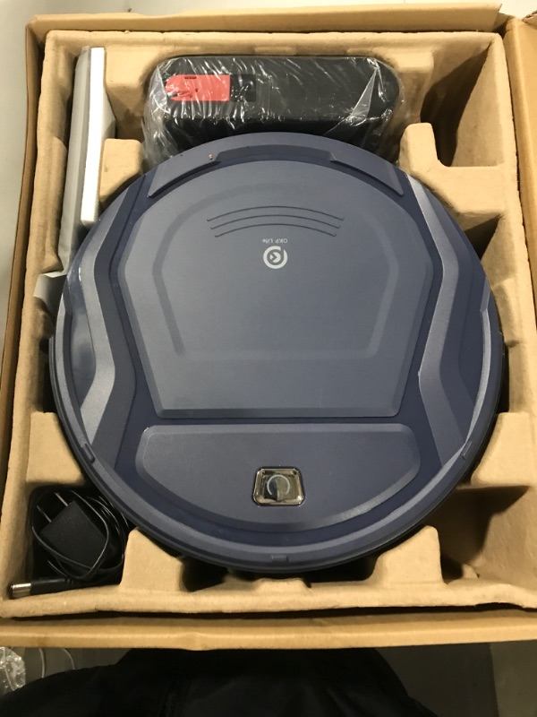 Photo 2 of OKP Life K2 Robot Vacuum Cleaner 1800 mAh, Blue
