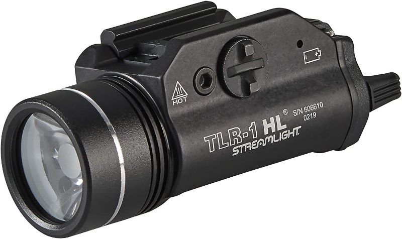 Photo 1 of Streamlight 69260 TLR-1 HL 1000-Lumen Weapon Light With Rail Locating Keys and Lithium Batteries, Box, Black

