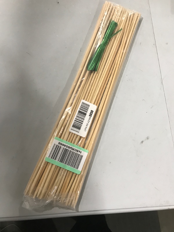 Photo 2 of 20 inch Natural Bamboo Skewers Sticks for BBQ?Kabob?Grilling?Barbecue?Kitchen?Roasting?Marshmallows?Plant Stakes?