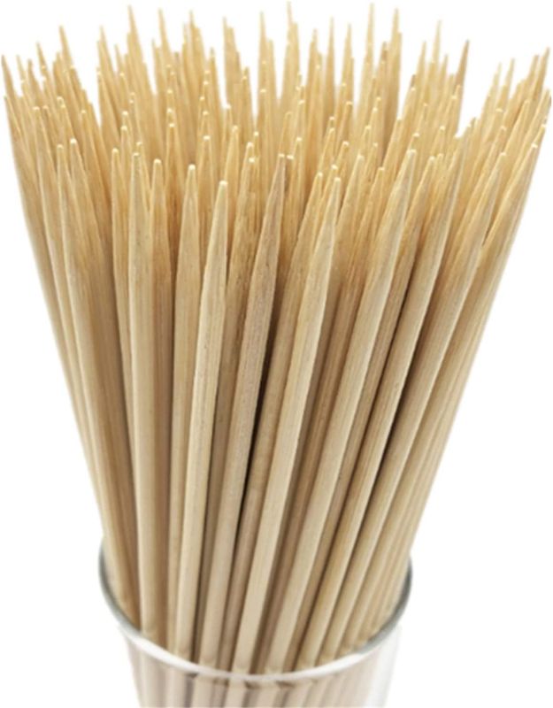 Photo 1 of 20 inch Natural Bamboo Skewers Sticks for BBQ?Kabob?Grilling?Barbecue?Kitchen?Roasting?Marshmallows?Plant Stakes?