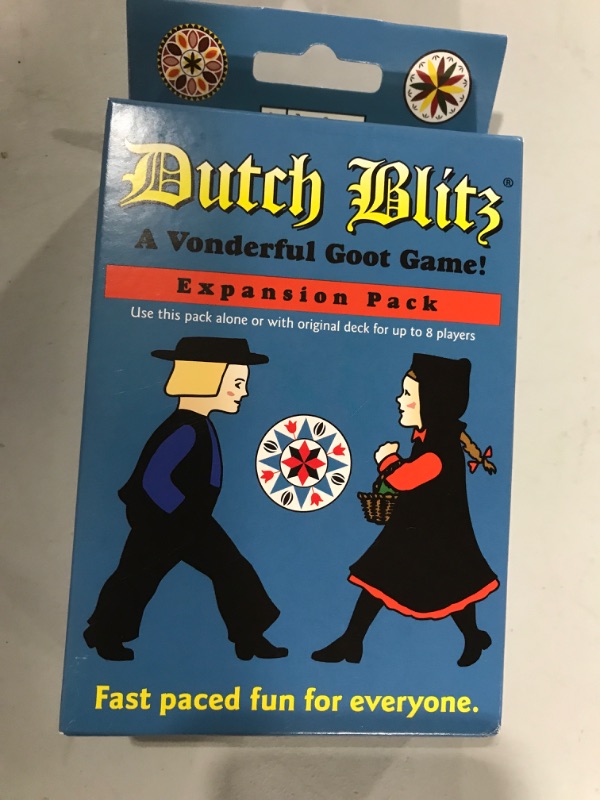 Photo 2 of Dutch Blitz: Expansion Pack, Use Expansion Pack Alone or With Original Deck to Play With up to 8 Players, 4 New Card Colors, Fast Paced Fun for Everyone, For Ages 8 and Up