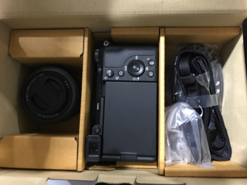 Photo 2 of Sony Alpha 7C Full-Frame Compact Mirrorless Camera Kit - Black (ILCE7CL/B) Black Body w/ 28-60mm