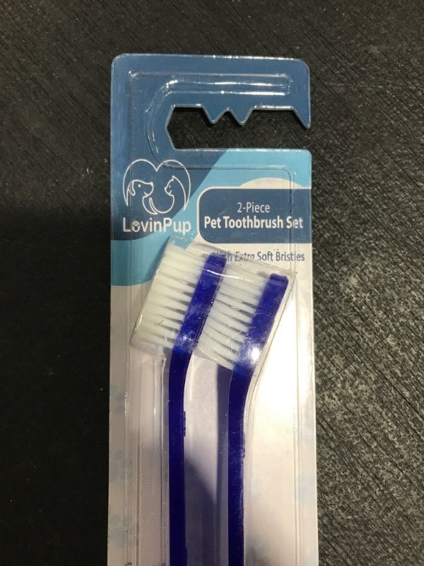 Photo 1 of 2 PIECE PET TOOTHBRUSH SET. 