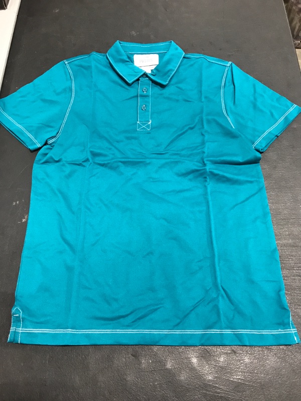 Photo 1 of 28 PALMS MEN'S SHORT SLEEVE SHIRT. TEAL. SIZE MEDIUM. NEW!