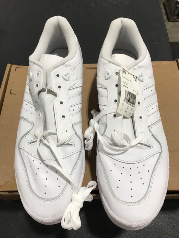 Photo 1 of Adidas Rivalry Low Sneakers. WHITE. SIZE 17 US. NEW!
