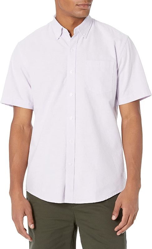 Photo 1 of Amazon Essentials Men's Regular-Fit Short-Sleeve Pocket Oxford Shirt ---- SIZE XXL