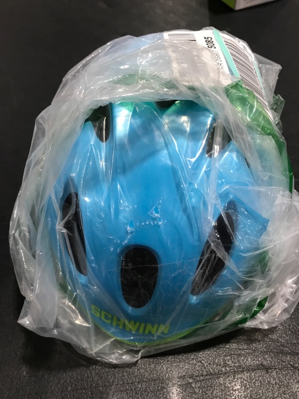 Photo 1 of YOUTH SCHWINN BICYCLE HELMET. UNMARKED SIZE. BLUE. 