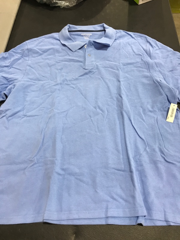 Photo 2 of Amazon Essentials Men's Regular-Fit Cotton Pique Polo Shirt (Available in Big & Tall). SIZE XXL. NEW WITH TAGS. 
