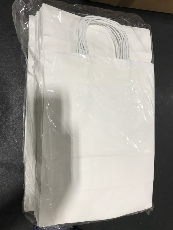 Photo 1 of 10*5*13 GIFT BAGS ALL WHITE 100 PIECES 