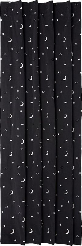 Photo 1 of Amazon Basics Portable Window Blackout Curtain Shade with Suction Cups for Travel, Kids, and Baby Nursery - 50" x 78", Moon & Stars - 1-Pack
