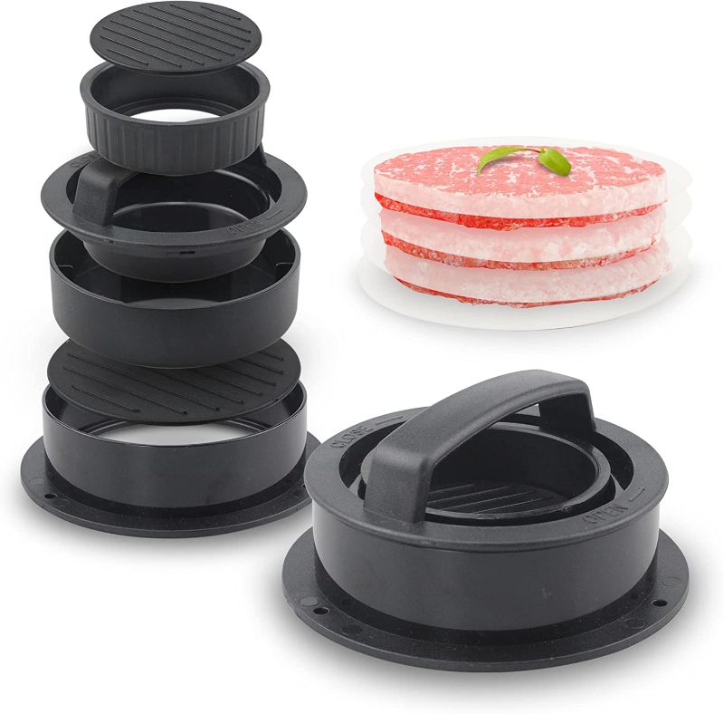 Photo 1 of 3 Sizes in 1 Stuffed Burger Press,Hamburger Patty Maker 