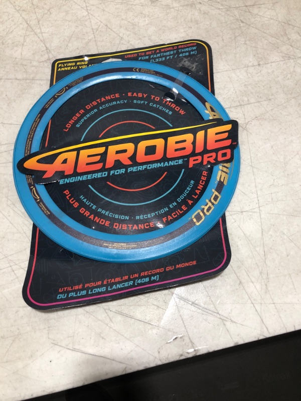 Photo 1 of Aerobie Pro Ring Flying Disc Blue