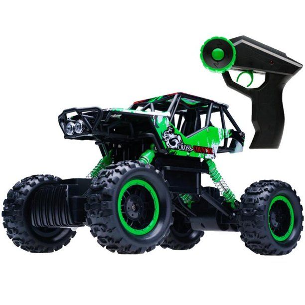 Photo 1 of 4WD 1/12 Rock Crawler Climbing Vehicle 2.4Ghz Toy Remote Control Car Monster Truck for Kids & Adults - Green
