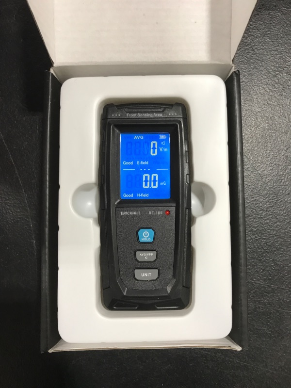 Photo 2 of ERICKHILL EMF Meter, Rechargeable Digital Electromagnetic Field Radiation Detector Hand-held Digital LCD EMF Detector