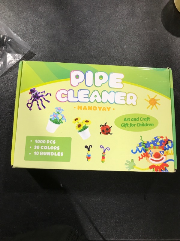 Photo 1 of 1000 Value Pack Craft Pipe Cleaners 25 Colors (Multi-Colored Chenille)…
