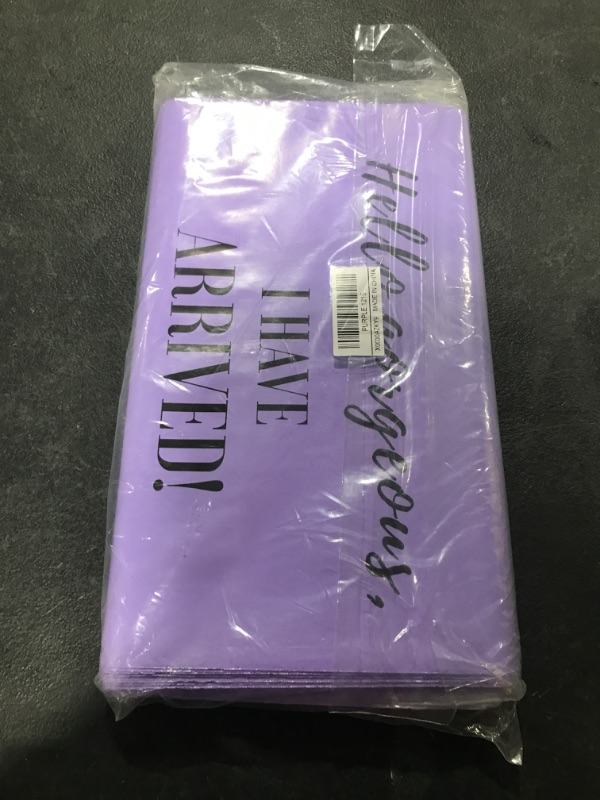 Photo 2 of 50Pcs Poly Mailers with 50Pcs Thank You Cards, Cute Mailing & Shipping Bags 12x15 Inch with Build-in Handle 3Mil Extra Thick Self Adhesive Packaging Bags for Small Business, Boutique- Purple Purple 12x15.5