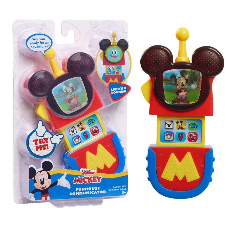 Photo 1 of Disney Junior Mickey Mouse Funhouse Communicator with Lights and Sounds, Kids Toys for Ages 3 up
