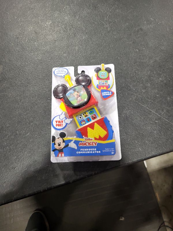 Photo 2 of Disney Junior Mickey Mouse Funhouse Communicator with Lights and Sounds, Kids Toys for Ages 3 up
