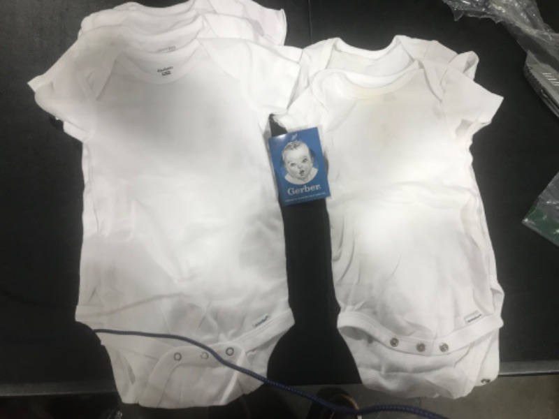 Photo 2 of Gerber Baby Girl or Boy Gender Neutral Onesies Brand Cotton Rib Bodysuits 5-Pack
