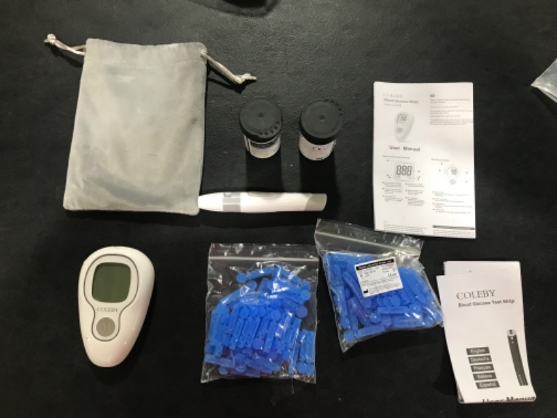 Photo 1 of IKZA Blood Glucose Monitor Kit G-666B, Blood Sugar Test Kit with Lancing Device, 100 Test Strips and 100 Lancets, Smart Diabetes Testing Kit, Portable Diabetic Glucometer, Glucose Meter for Home Use

