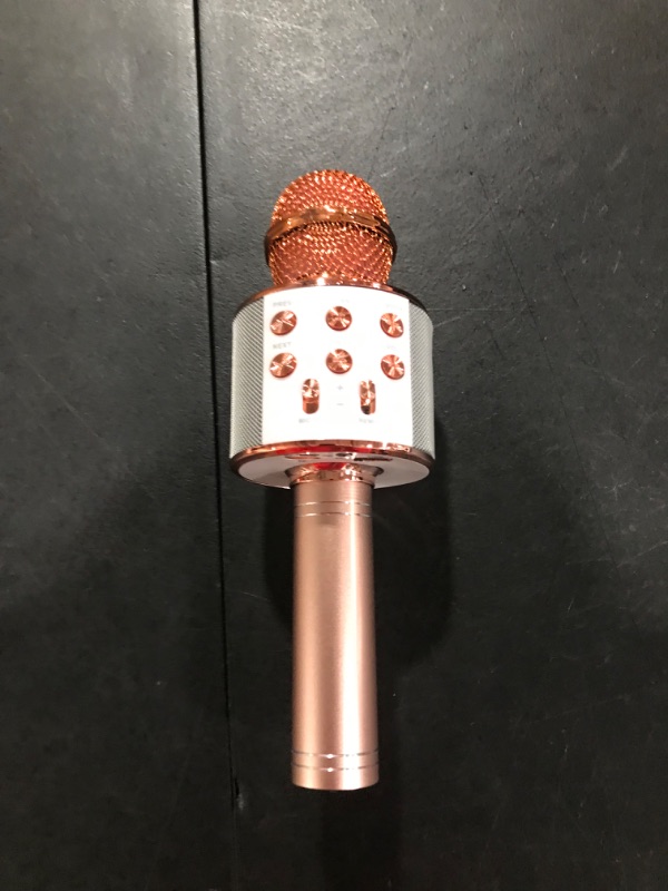 Photo 1 of GIFTMIC Kids Microphone for Singing, Wireless Bluetooth Karaoke Microphone for Adults, Portable Handheld Karaoke Machine, Toys for Boys and Girls Gift for Birthday Party (Rose Gold)
