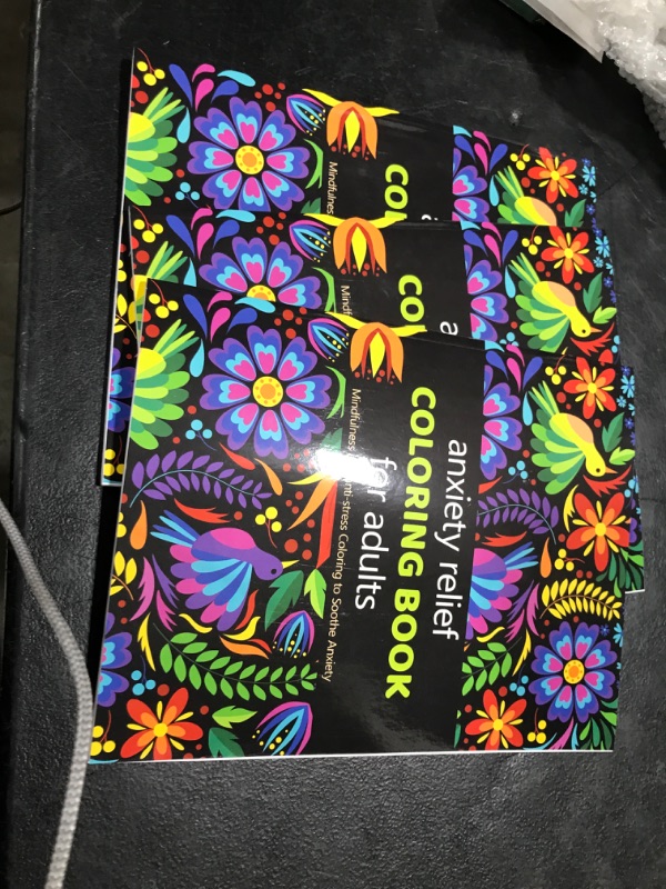 Photo 2 of 3 pack Anxiety Relief Adult Coloring Book: Over 100 Pages of Mindfulness and anti-stress Coloring To Soothe Anxiety featuring Beautiful and Magical Scenes (Anxiety Coloring Book) Paperback – October 29, 2022
