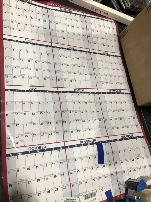 Photo 2 of 2023 YEARLY PLANNER 2 SIDES LAMINATED
48 INCHES BY 32 INCHES