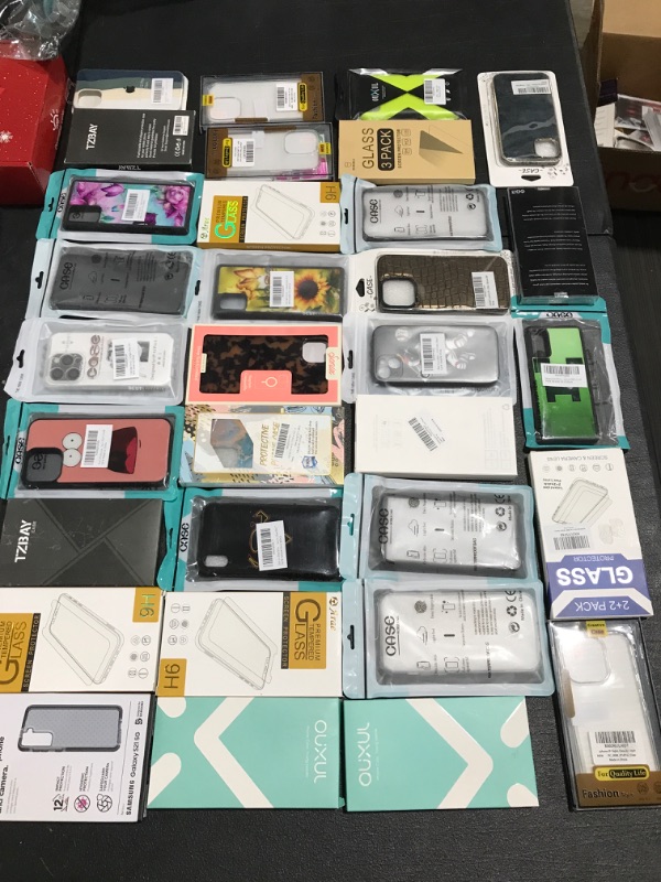 Photo 1 of LOT OF ASSORTED SMARTPHONE CASES & ACCESSORIES. STYLES & APPLICATIONS VARY. 