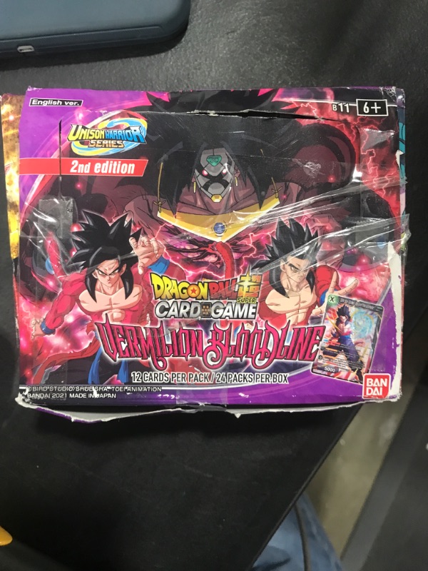 Photo 2 of Dragon Ball Super Unison Warrior Series 2 Vermilion Bloodline Booster Box 2nd Edition
