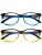 Photo 1 of 100 CLASSIC 2 Pack Blue Light Block Reading Glasses/Computer/Gaming/TV/Phone Glasses for Women Men Anti Eyestrain & UV Glare