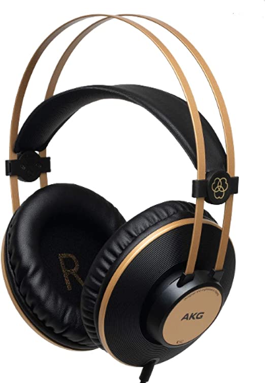 Photo 2 of AKG Pro Audio K92 Over-Ear, Closed-Back, Studio Headphones, Matte Black and Gold