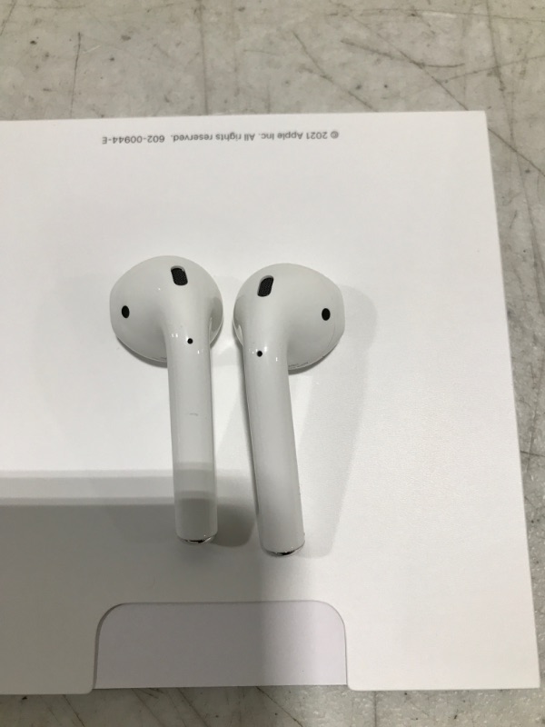 Photo 3 of Apple AirPods (2nd Generation) Wireless Earbuds with Lightning Charging Case Included. Over 24 Hours of Battery Life, Effortless Setup. Bluetooth Headphones for iPhone
