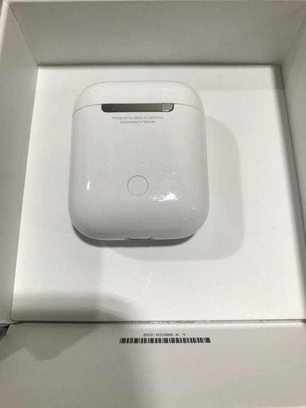 Photo 7 of Apple AirPods (2nd Generation) Wireless Earbuds with Lightning Charging Case Included. Over 24 Hours of Battery Life, Effortless Setup. Bluetooth Headphones for iPhone
