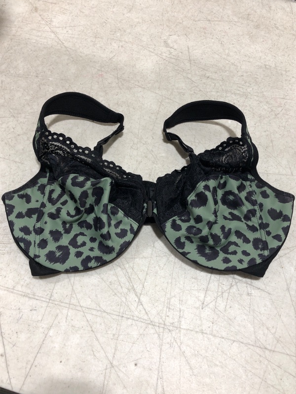 Photo 1 of 40DD black and green animal print bra