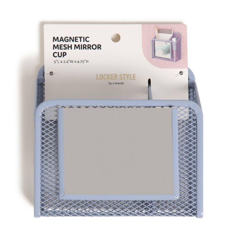 Photo 1 of Mesh Locker Cup with Mirror Moonmist - U Brands set of 2
