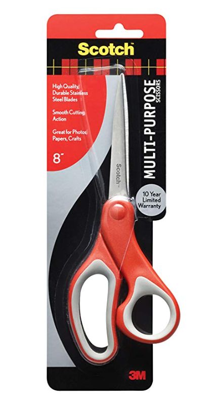 Photo 1 of Scotch 1428-PA 8 in. Designer Multi-Purpose Scissors, Assorted Colors
