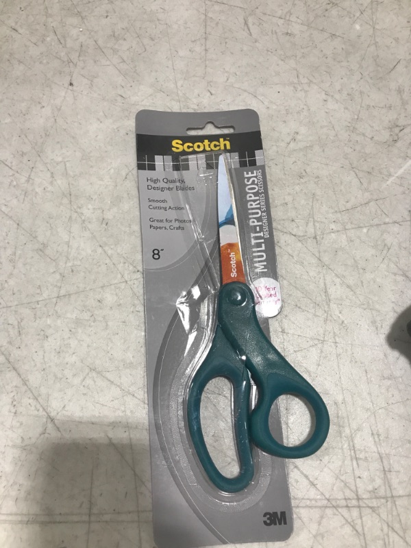 Photo 2 of Scotch 1428-PA 8 in. Designer Multi-Purpose Scissors, Assorted Colors
