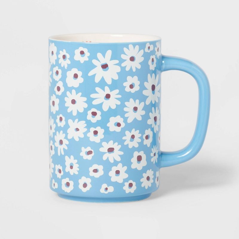 Photo 1 of 16oz Stoneware Tiny Flowers Mug - Room Essentials™(4)
