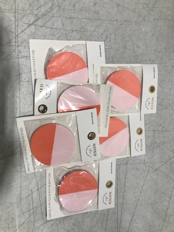 Photo 2 of Post-it Round Notes Duo 2.9"x2.9" - Pink/Orange Set of 6
