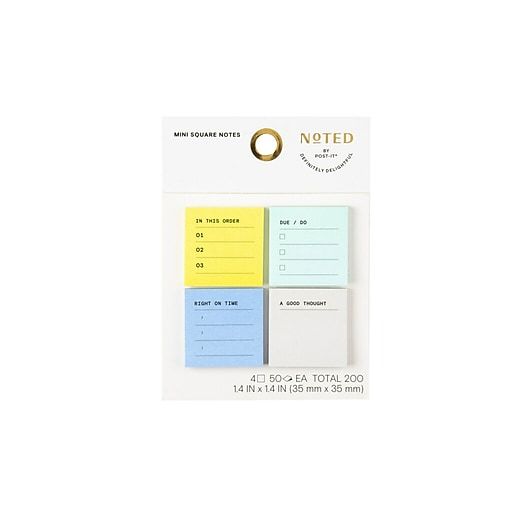 Photo 1 of Post-it 4pk Mini Square to-Do Notes 1.4"x1.4" Cool set of 7
