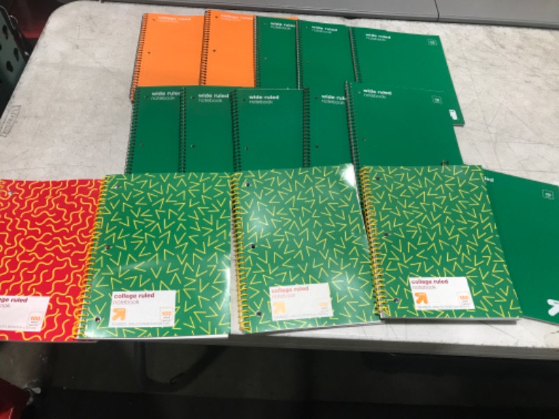 Photo 2 of College Ruled Orange 1 Subject Flexible Plastic Cover Spiral Notebook - up & up Set of 15
