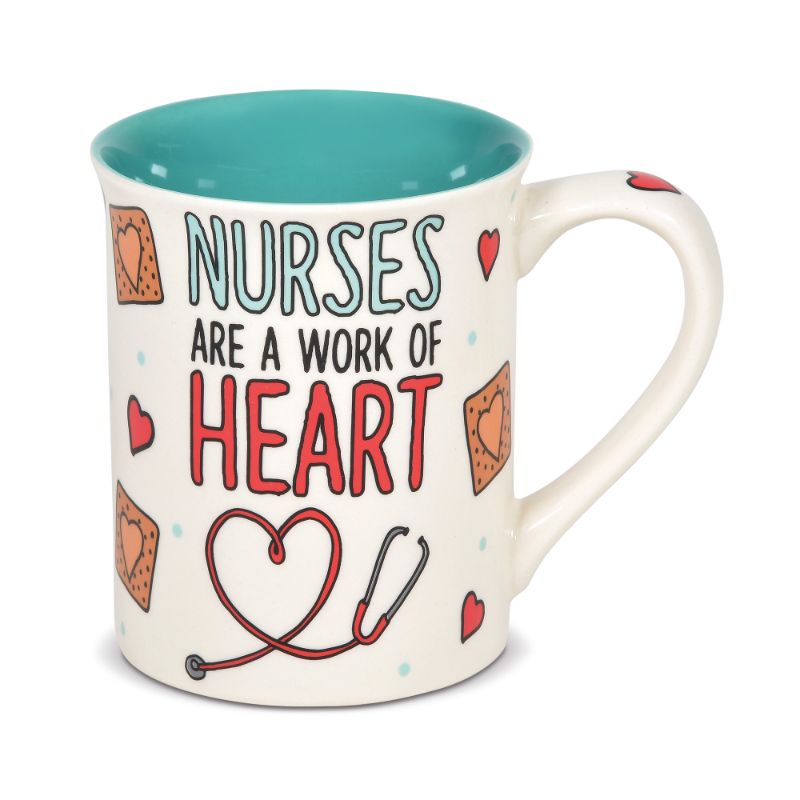 Photo 1 of 'Nurses Are a Work of Heart' Mug
